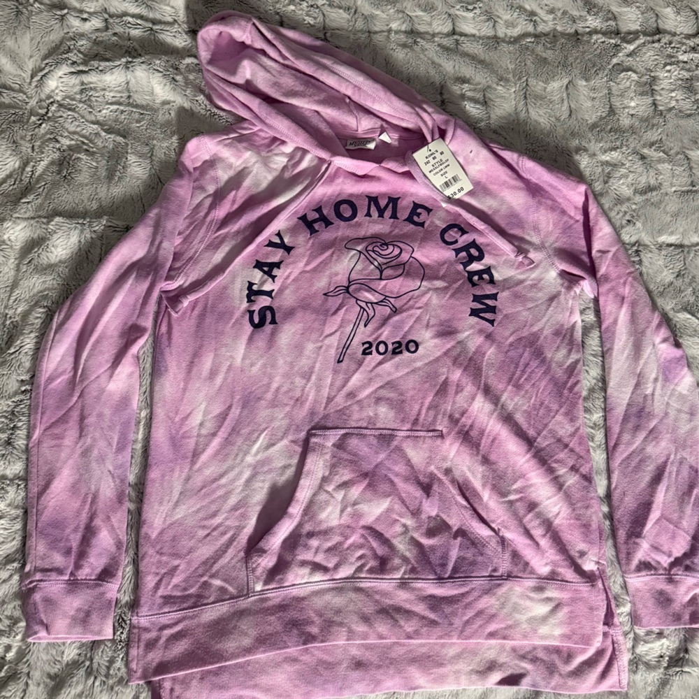 Kohl's Pink Stay Home Crew Women's Sweater